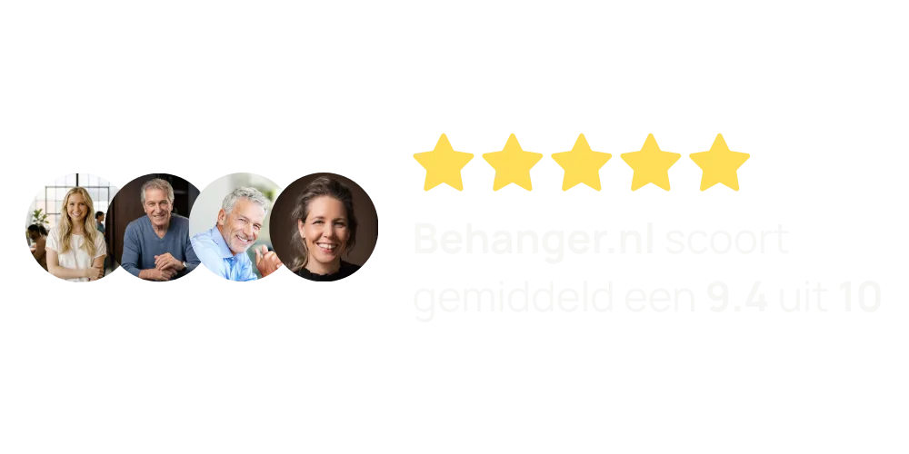 Behanger.nl scoort gemiddeld een 9,4 uit 10